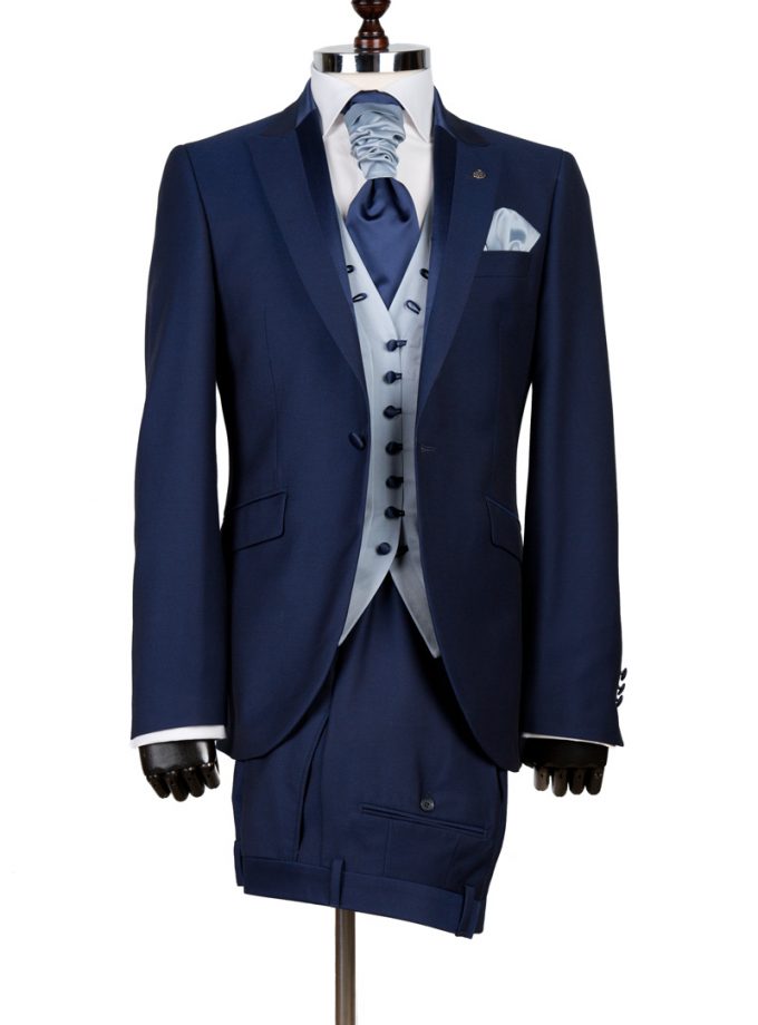 Costum ceremonie slim albastru FRC30P2-MD21