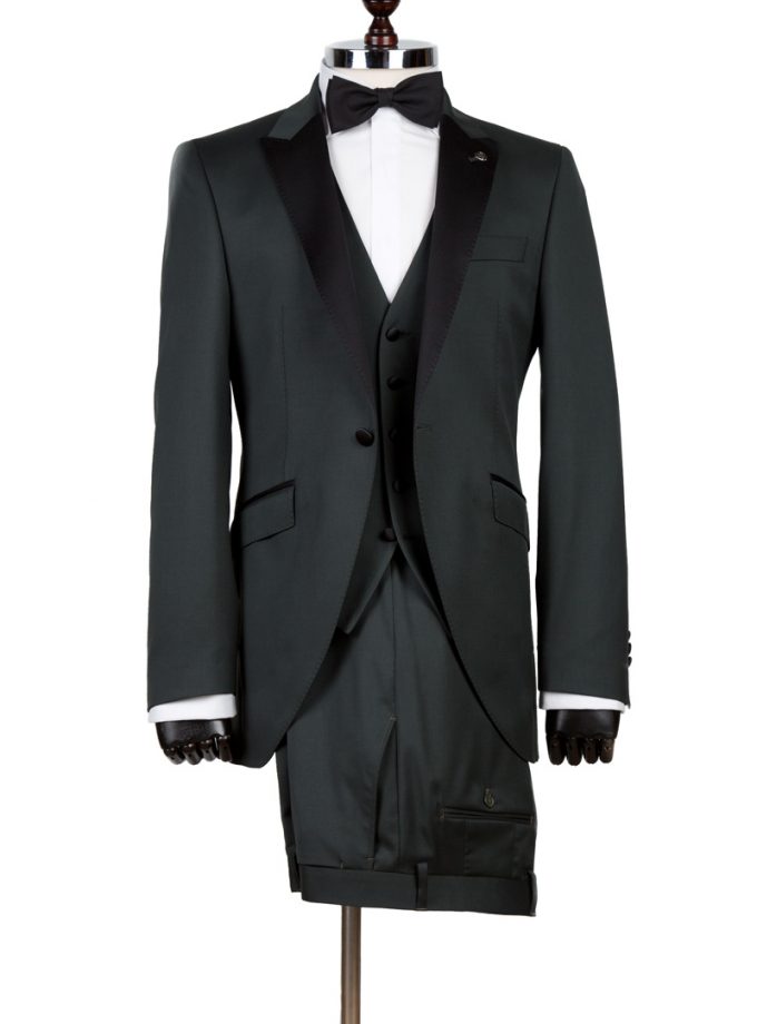 Costum ceremonie cu sacou tip redingotă roșu FRC20P50-MH106