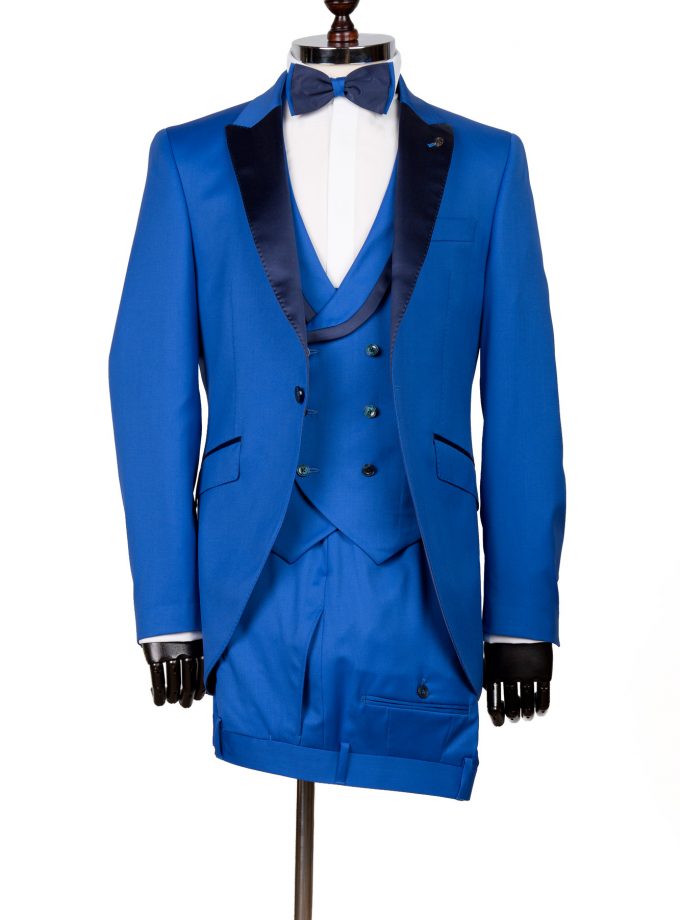 Costum ceremonie cu sacou tip redingotă roșu FRC20P50-MH106