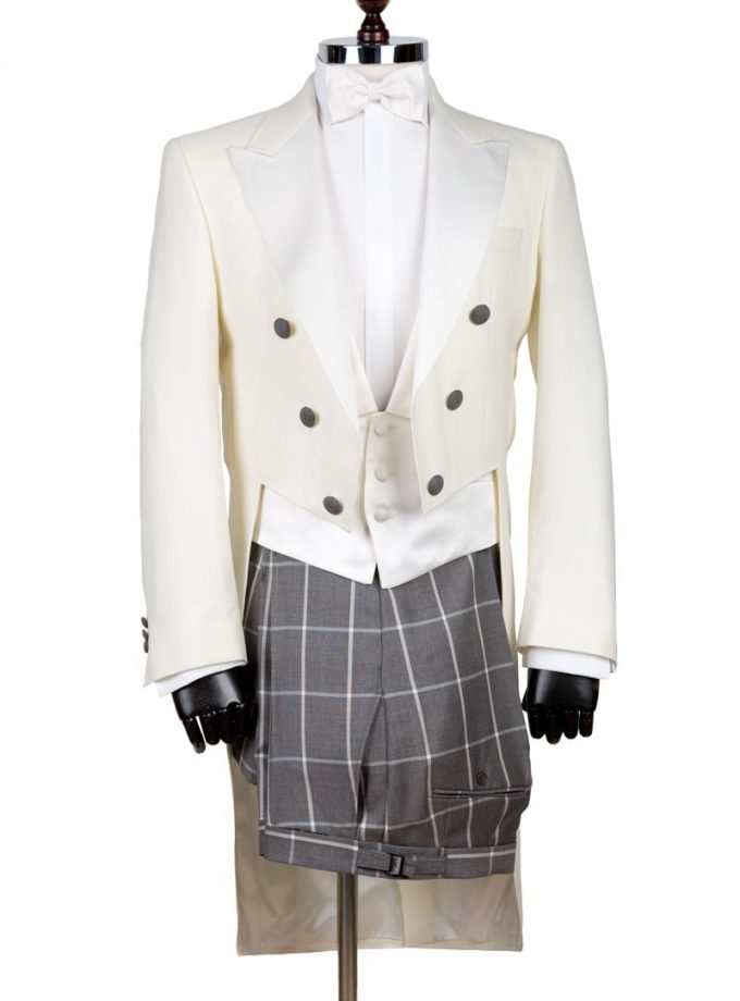 Costum ceremonie cu frac negru FRC3507P55-MH5